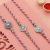 Inspired By Elegance Set of 3 Meena Rakhis Online