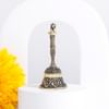 Buy Intricate Brass Pooja Diya And Bell-Set Of 2