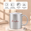 Gift It's Coffee O'Clock Personalized Silver Mug
