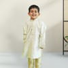Gift Ivory Art Silk Kurta Set for Kids