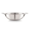 Gift Jaipan Tri-Ply Kadai with SS Lid , 22, 1.1 Ltr
