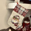 Jolly Christmas Jute Stockings - Single Piece Online
