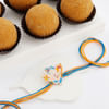 Joyful Ganesha Rakhi And Besan Laddoo Online