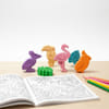 Gift Jumbo Bird Shaped Crayons Set Of 6