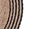 Buy Jute Rug - Beige And Black - Single Piece