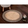 Jute Rug - Beige And Black - Single Piece Online