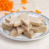 Gift Kaju Katli 500 Gms With Earthen Diyas