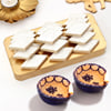 Kaju Katli and Pottery Diya Box