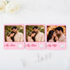 Shop Karwa Chauth Couple Personalized Fridge Magnet - Set of 3