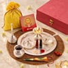 Karwa Chauth Silver Thali Gift Set