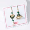 Shop Kids Boat Rakhi with Meena Kundan Bhaiya Bhabhi Rakhi Set