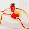 Buy Kids Fast Food Rakhi with Floral Bhaiya Bhabhi Rakhi Set