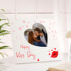 Gift Kiss Day Personalized Wooden Frame