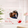 Kiss Day Personalized Wooden Frame Online