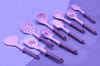 Gift Kitchen Utensils Set - Silicone - Purple - Set Of 9