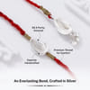 Buy Kodi Bhaiya Bhabhi 925 Sterling Silver Rakhi Set