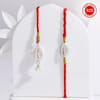 Kodi Bhaiya Bhabhi 925 Sterling Silver Rakhi Set