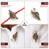 Buy Krishna Button Cover Convertible Rakhi - Set of 2