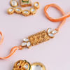 Kundan And Antique Metal Rakhi Online