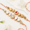 Kundan And Pearl Rakhi (Set of 2) Online