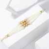 Kundan And Pearls Bracelet Rakhi Online