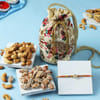 Kundan Moli Rakhi with Flavoured Dry Fruits In Potli Online