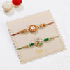 Buy Kundan Peacock And Pearl Rakhis - Set Of 2