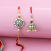 Gift Kundan Pearl Bhaiya Bhabhi Rakhi