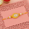 Gift Kundan Rakhi N Sweet Kunafa Hamper
