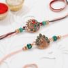 Buy Kundan Rakhis And Dry Fruits Hamper