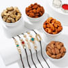 Kundan Rakhis With Dry Fruits Online