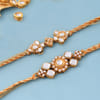Gift Kundan Rakhis with Kaju Katli and Pooja Thali