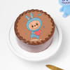 Labubu Love Chocolate Photo Cake - Blue Online