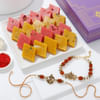 Lakshmi And Ganesha Bhaiya Bhabhi Rakhi With Kaju Katli Online
