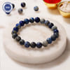 Lapis Lazuli Wisdom and Focus Gemstone Bracelet Rakhi