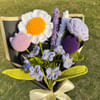 Gift Lavender Crochet Flower Bouquet - Single Piece