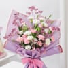 Buy Lavender Floral Bouquet & Lilac Cake Combo