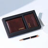 Leather Wallet And Pen Set - Personalized - Brown Online