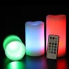 Gift LED Candle With Remote Control - Set Of 3