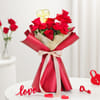 LED Heart Light Bouquet with 6 Roses
