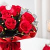 Shop LED Light Bouquet with 8 Red Roses for Valentine's Day