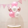Shop LED Pastel Pink Happy Birthday Balloon Bouquet
