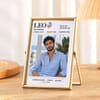 Gift Leo Mix Flowers Bouquet with Personalized Frame