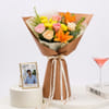 Leo Mix Flowers Bouquet with Personalized Frame