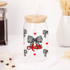 Buy Leopard Bow Personalized Can Glass Tumbler