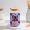 Leopard Bow Personalized Can Glass Tumbler Online