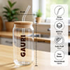 Gift Libra Personalized Wooden Lid Glass Tumbler