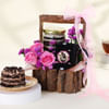 Lilac Blooms Personalized Love Hamper Online