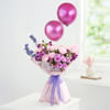 Lilac Floral Dreams And Balloons Online
