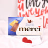 Gift Liquor Chocolates & Merci Milk Chocolate Set